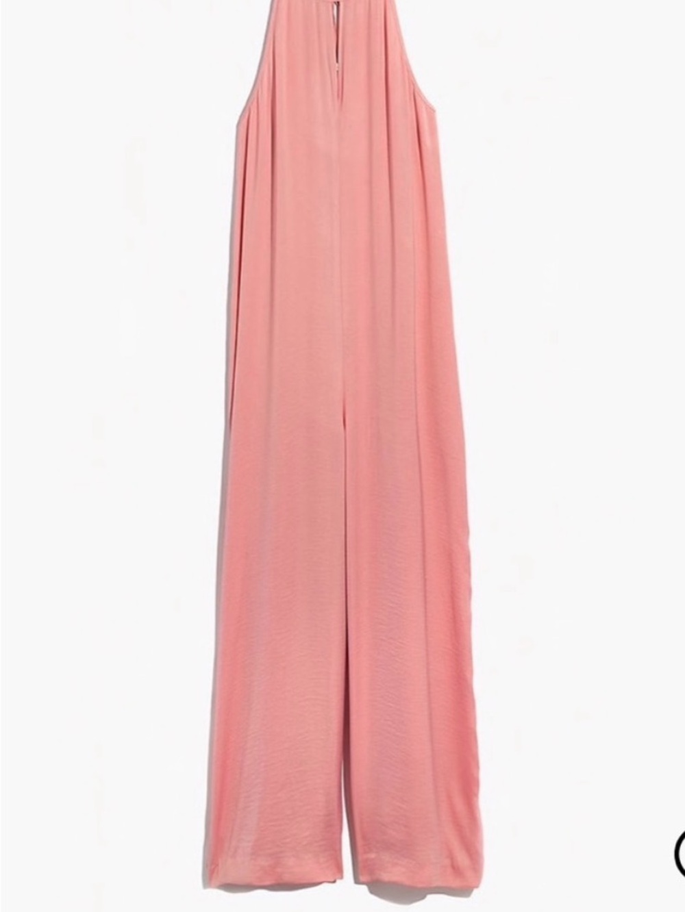 Madewell Soft Pink Halter Wide-Leg Jumpsuit NWT - Picture 2 of 7